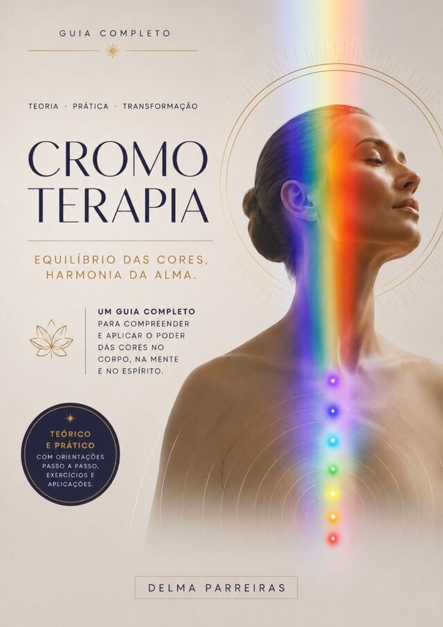 Capa do e-book Cromoterapia, equilíbrio das cores