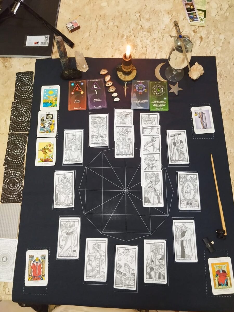 Mesa de Tarô Astrológico da Delma